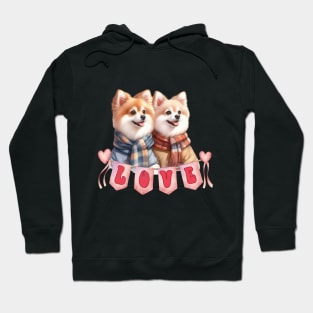 Lovely couple dogs Hoodie